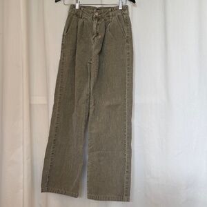 Forever 21 Tan/Olive Corduroy Pants Women's Small